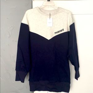 NWT ISABEL MARANT HELOYAE SWEATSHIRT DRESS